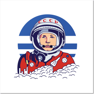 First man in space gagarin Posters and Art